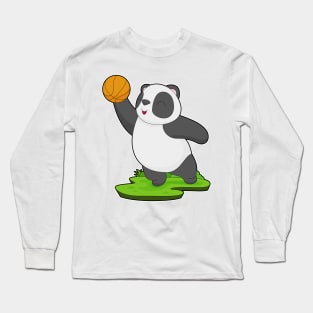 Panda Basketball player Basketball Long Sleeve T-Shirt